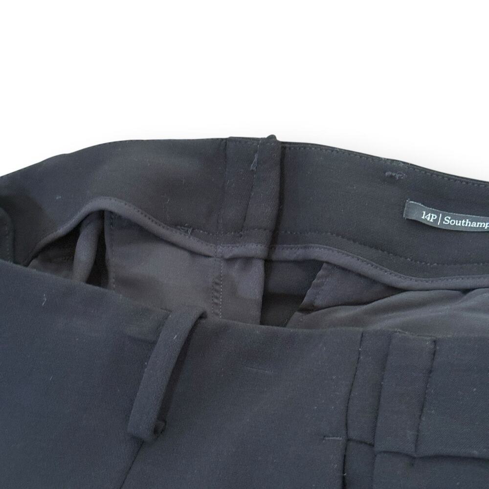 NWT Talbots Southampton Pants 14P Black Stretch Straight Career ALTERED 31x27.5 - Picture 5 of 10